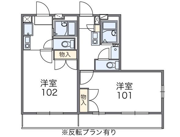 レオパレス天神の物件間取画像